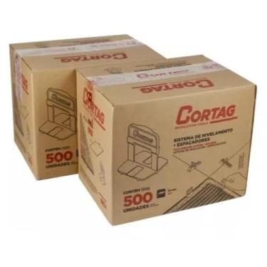 Imagem de Kit Espaçadores Nivelador Piso Porcelanto Smart 1,0mm com 1000 Peças C