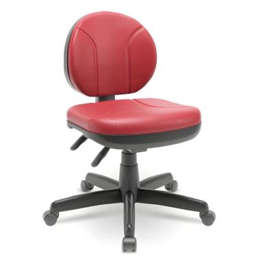 Imagem de Cadeira Operativa Executiva Backsystem Couro Vermelho - Plaxmetal