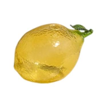 Imagem de Ioensy Vaso de flores, frutas, recipiente decorativo, ornamentos, difusor de vidro vazio, vaso de plantas hidropônicas para sala de estar, mesa, Limão 16x10.5x10.5cm