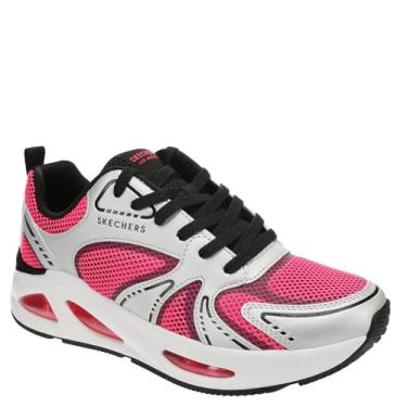 Imagem de Skechers Tênis feminino Uno Ego-Illustris Air, Prata/rosa-choque, 35