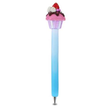 Imagem de Planet Pens Caneta de cupcake novidade - Caneta esferográfica divertida e exclusiva para crianças e adultos, material de escritório, caneta de escrita colorida para doces instrumento para artigos de papelaria, acessórios para decoração de mesa e escritório