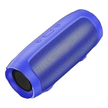 Imagem de Caixa de Som Bluetooth Portátil H-007 20W Rádio FM USB SD À Prova d’Água (Azul)