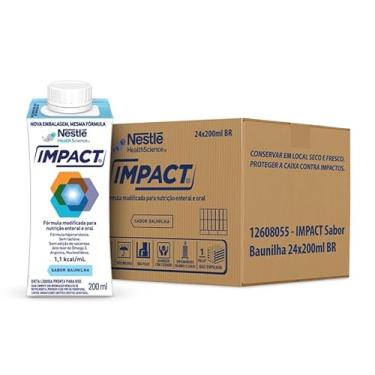 Imagem de Nutrição Enteral e Oral Impact Baunilha 200mL TETRAPACK - 24 unidades
