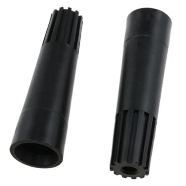 Imagem de Meuey Lyot Adaptador de raspador preto adaptador roscado adaptador de haste de extensão Substitua a ponta da rosca pode ser conectada a um raspador cônico de fricção padrão ou a um rolo de tinta, 2