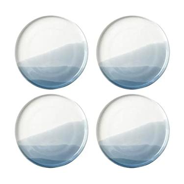 Imagem de Prato de serviço pratos de jantar de cerâmica, pratos de pratos, cozinhas, restaurantes, pratos redondos, pratos de bife, pratos de sobremesa, pratos de jantar regulares, pratos lisos (cor: D, tamanho