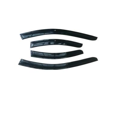 Imagem de GRJQRKHZ Defletor de janela lateral de carro para V&olvo S60 2000-2011 Weathershied viseira de porta vento sol proteção chuva janela lateral defletores de vento