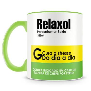 Imagem de Caneca Divertida Remédio Relaxol - 325ml - Amo Canecas