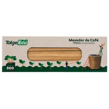 Imagem de Mexedor De Bambu Talge Para Drink Café Bebida 19cm 500un