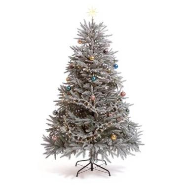 Imagem de Árvore de natal Andes nevada 120cm com 728 hastes cheias cor verde lux