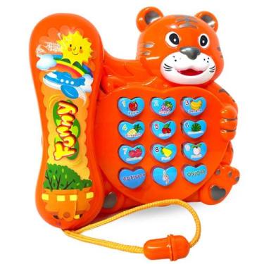 Imagem de Telefone Infantil Musical Animal Som Luz Brinquedo Educativo - Europio