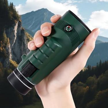 Imagem de Monóculos 10 x 40, telescópio adulto, caça, vida selvagem, observação de pássaros, viagem, acampamento
