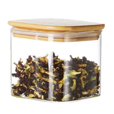 Imagem de Pote De Vidro Borossilicato Life Container 750ml Com Tampa De Bambu Hermética Para Armazenamento De Alimentos Secos, Recipiente Transparente, Ideal Para Organização De Cozinha E Despensa