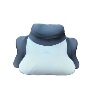 Imagem de Travesseiro Almofada Cervical Ortopédico Com Espuma de Memória Para Relaxamento Alívio de Dores(Cinza)