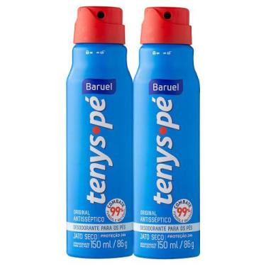 Imagem de Kit 2 Tenys Pé Baruel Jato Seco Original 150ml