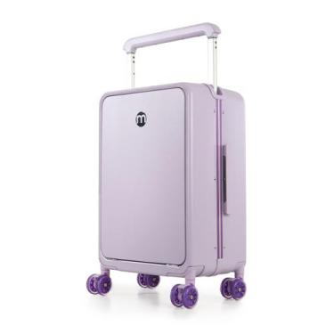 Imagem de Mala de Viagem Pequena de Bordo 10 kg Policarbonato Chicago Maloa Lilá