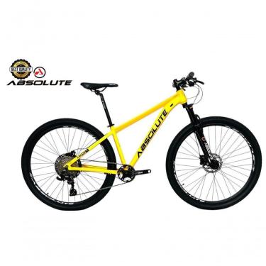 Imagem de Bicicleta Aro 29 Nero 5 Peças Inteira Absolute 12v Garfo Trava K7 11-52 Freio A Disco Hidráulico Amarelo 17