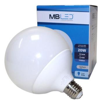 Imagem de Lâmpada Led Bulbo Balloon Leitosa Globo G120 20w E27 Bivolt - MBLED / 