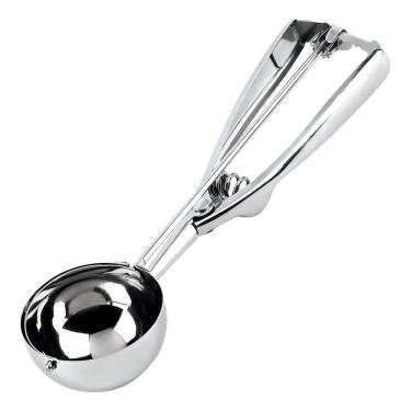Imagem de 2X Colher Para Sorvete Grande Com Mola E Extrator Em Aço Ino