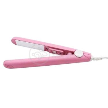 Imagem de Mini Chapinha Prancha 17Cm Bivolt 110|220V Profissional Rosa