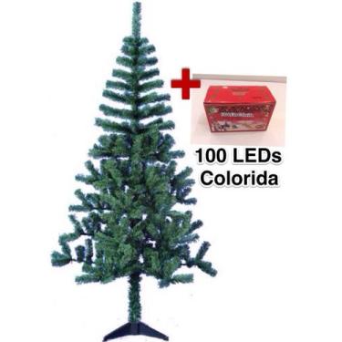 Imagem de Árvore De Natal Pinheiro Verde 1,20m+ Pisca 100 Led Colorido - D' Pres