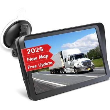 Imagem de Navegação GPS para carro caminhão 2025 – Sistema de navegação com tela sensível ao toque de 22 cm com mapas EUA/CA/MX, atualizações de mapas gratuitas vitalícias, transmissão de voz, aviso de câmera
