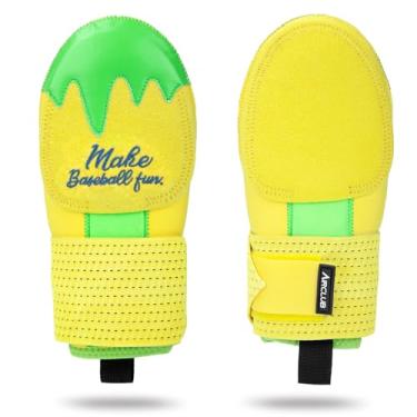 Imagem de Luva deslizante de beisebol – luva deslizante jovem, protetor de softball, ambidestro, design engraçado, luvas deslizantes para jovens de beisebol, respirável e durável, proteção ajustável para mãos e