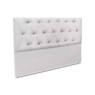 Imagem de Painel De Cama Box Estofada 195 Murat Facto White King 195 - Courano Branco - Ortobom