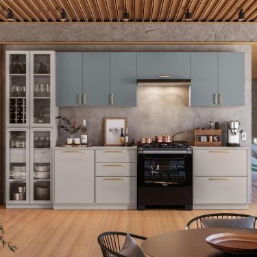 Imagem de Cozinha Completa Itatiaia Essence 6 Peças Fendi E Gris