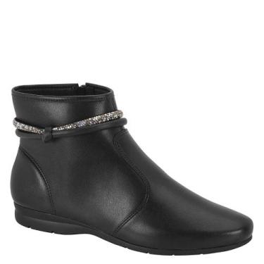 Imagem de Bota Feminina Rasteira Cano Curto Conforto Beira Rio 9084104, 36