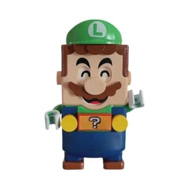Imagem de Figuras De Ação De Blocos De Montar Super Mario Luigi, Brinquedos De M