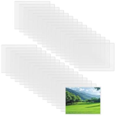 Imagem de NINGWAAN 30 peças de protetores de impressão rígidos, capas de plástico rígido transparente para documentos, fotos, pôsteres, 21,5 x 28,4 cm