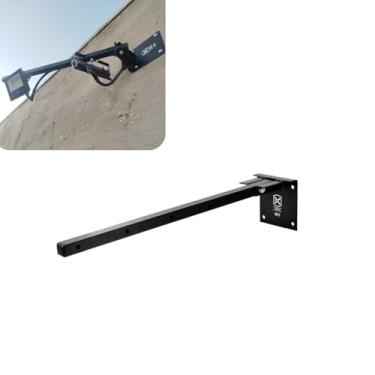 Imagem de Suporte Articulado Dobrável para Refletores e Câmeras de Segurança, Montagem em Parede, Preto, Ajustável com Braço Móvel