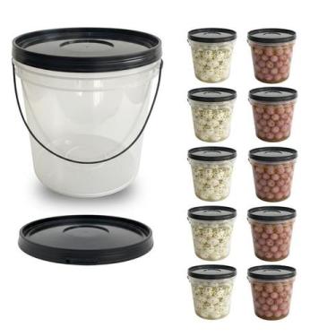 Imagem de Balde 3,2 Litros Para Produtos De Limpeza - 10 Pçs - Nastripack