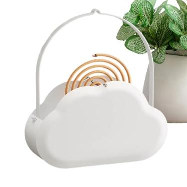 Imagem de Suporte para queimador de incenso | Suporte de bobina de mosquito portátil - Suporte de bobina de mosquito à prova de fogo em forma de nuvem para sala de estar, dormitório, piscina, hotel, casa