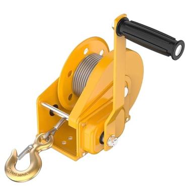 Imagem de HYUIO Kit de resgate de espaço confinado ajustável Kit de tripé de entrada em espaço confinado com guincho de 1200/1800/1,179 kg, dispositivo de travamento automático de proteção contra quedas e