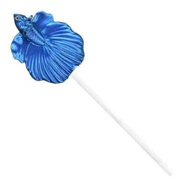 Imagem de Bothyi Varinha de Treinamento para Peixes Betta, Acessório para Iniciantes em Aquários, Portátil, Decoração Realista para Aquários, Azul