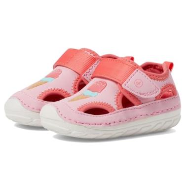 Imagem de Stride Rite Sandália casual unissex para bebês, Rosa/Coral, 18