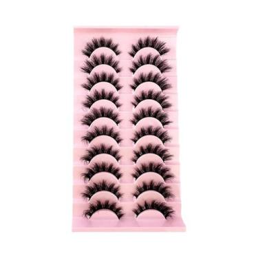 Imagem de Cílios Postiços Naturais, Cheios E Volumosos, 10 Pares, Essenciais Par