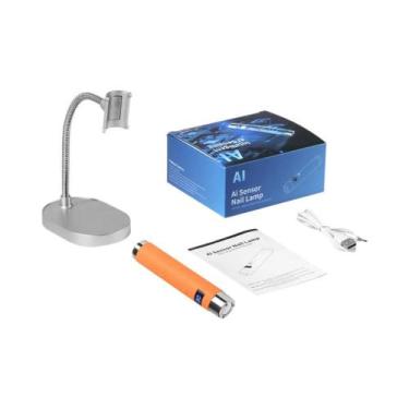 Imagem de Lâmpada De Unhas UV LED Mini Portátil Com Sensor AI Recarregável Para 