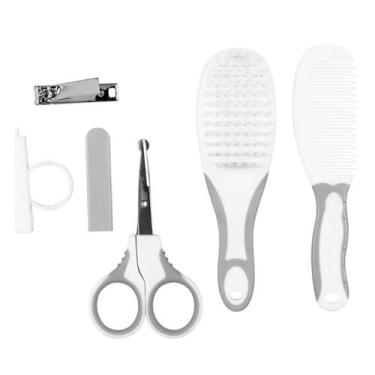 Imagem de Kit Buba para Cuidados do Bebê com Cortador de Unha, Tesourinha, Escov