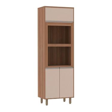 Imagem de Torre Quente Lari 70 Cm 2 Nichos 3 Portas Connect Luciane Móveis