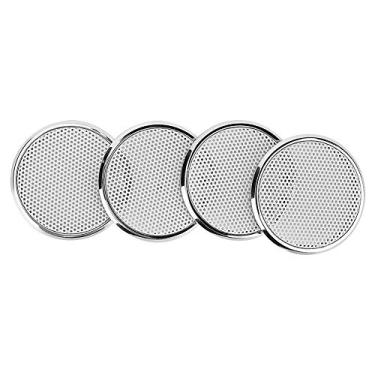 Imagem de Ymiko 4pcs Grade de Malha de Alto-falante de áudio de 1 Polegada, Capa Branca Decorativa Protetora para Alto-falantes