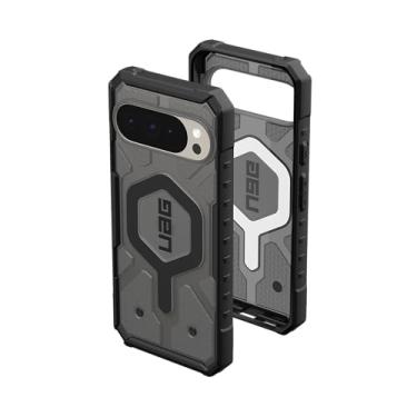 Imagem de URBAN ARMOR GEAR Capa UAG feita para Google Pixel 10 Pro XL Pathfinder Clear - Capa protetora resistente transparente com carregamento magnético, cinza/preta