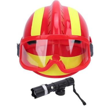 Imagem de Capacete de resgate Capacete de segurança para trabalho em altura com PC ventilado com fenda leve para busca de incêndio em terremotos de emergência F2 Capacete ajustável para (Vermelha)