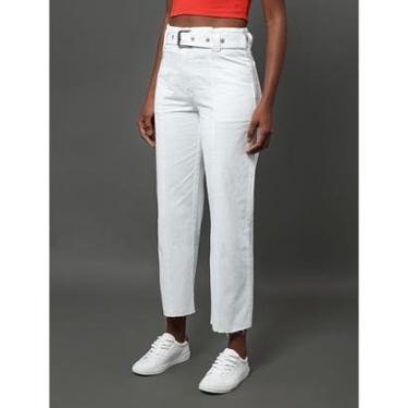 Imagem de Calça Feminina Color Barrel Cinto Calvin Klein Jeans-Feminino