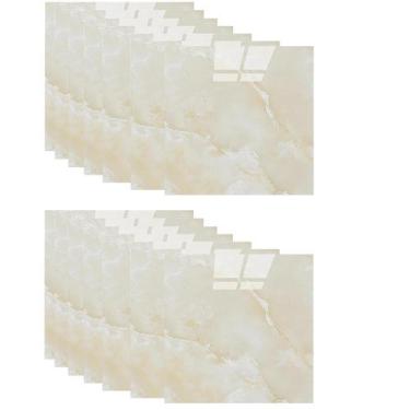 Imagem de Placa Adesiva 3D Marmore Kit 10 uni Autocolante Papel de Parede Obra R