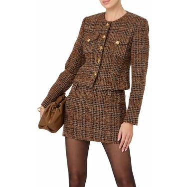 Imagem de ASTR The Label Saia feminina Kyleigh, Marrom ferrugem, P