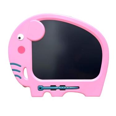 Imagem de Lousa Mágica Infantil em Formato de Elefante, LCD Reutilizável com Caneta, 27,4x22,7cm, Azul, para Crianças +2 Anos (Rosa)