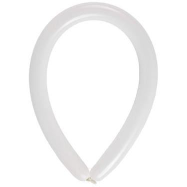 Imagem de Balão Canudo Branco - 2 x 60 polegadas - 50 Unidades - Art-Latex