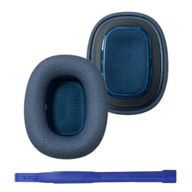 Imagem de Umvowuxa Almofadas auriculares de substituição para AirPods Max (2024), compatíveis com AirPods Max 2 fones de ouvido sobre-auriculares com malha confortável e esponja elástica de memória (azul)